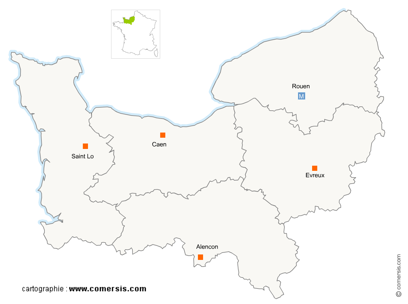 carte de la région